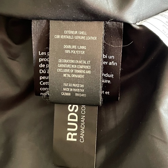 RUDSAK LEATHER BOMBER JACKET - Picture 9 of 12